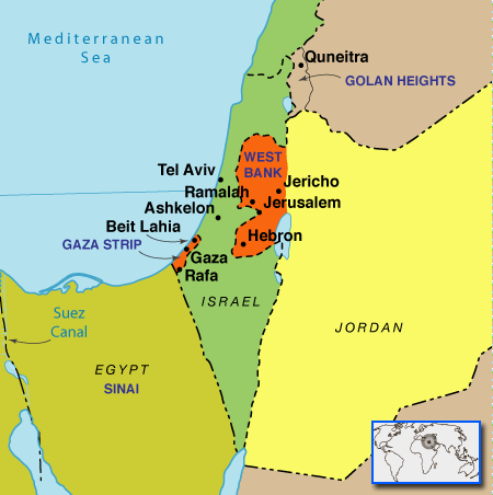 Jerusalem Outline Map